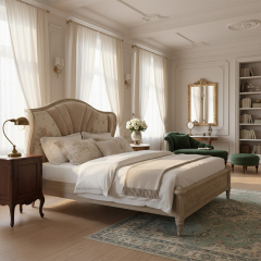 EKAR Aurelia Heritage Luxury Bed | Hand-Carved Champagne Wood Bed Frame | Premium Master Bedroom Furniture,MY SHOP,EKAR Aurelia Heritage Luxury Bed | Hand-Carved Champagne Wood Bed Frame | Premium Master Bedroom Furniture,foshan furniture factory,custom Furniture factory,china furniture factory