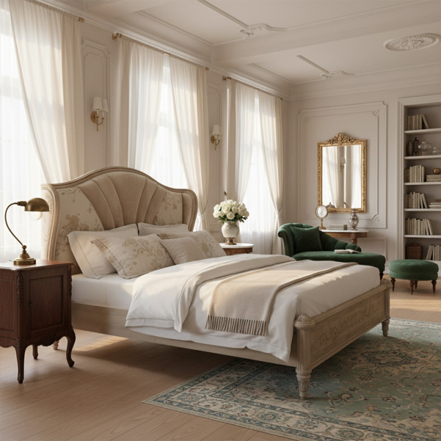 EKAR Aurelia Heritage Luxury Bed | Hand-Carved Champagne Wood Bed Frame | Premium Master Bedroom Furniture,MY SHOP,EKAR Aurelia Heritage Luxury Bed | Hand-Carved Champagne Wood Bed Frame | Premium Master Bedroom Furniture,foshan furniture factory,custom Furniture factory,china furniture factory