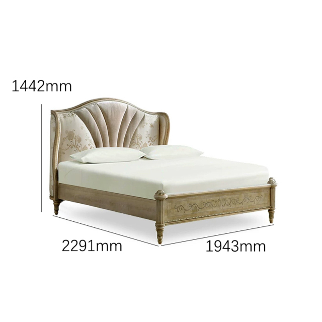 EKAR Aurelia Heritage Luxury Bed | Hand-Carved Champagne Wood Bed Frame | Premium Master Bedroom Furniture,MY SHOP,EKAR Aurelia Heritage Luxury Bed | Hand-Carved Champagne Wood Bed Frame | Premium Master Bedroom Furniture,foshan furniture factory,custom Furniture factory,china furniture factory