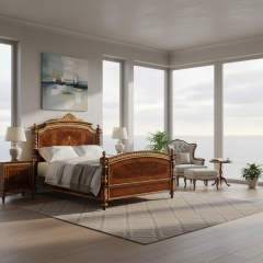 EKAR Sovereign Heritage Grand Bed | Hand-Carved Luxury Inlaid Bed Frame | EKAR FURNITURE,EKAR FURNITURE CO.,LTD,EKAR Sovereign Heritage Grand Bed | Hand-Carved Luxury Inlaid Bed Frame | EKAR FURNITURE,foshan furniture factory,custom Furniture factory,china furniture factory