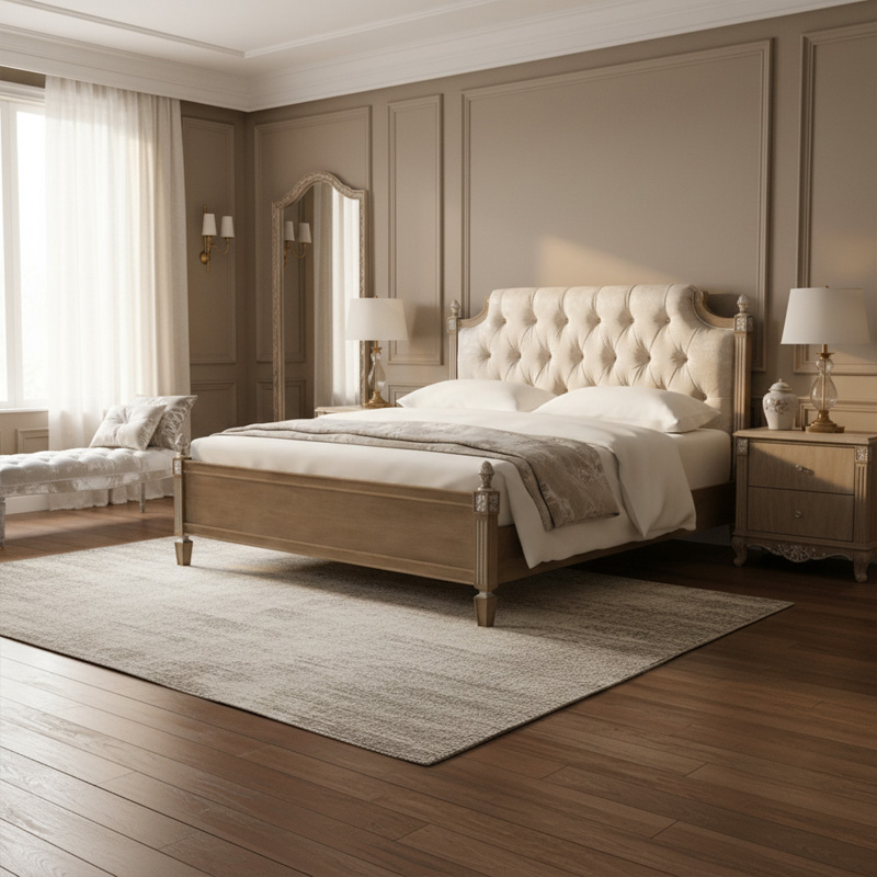 EKAR Furniture | Windsor Serenity Wingback Bed - Luxury Tufted American Classical Bed Frame,EKAR FURNITURE CO.,LTD,EKAR Furniture | Windsor Serenity Wingback Bed - Luxury Tufted American Classical Bed Frame,foshan furniture factory,custom Furniture factory,china furniture factory