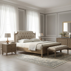 EKAR Furniture | Windsor Serenity Wingback Bed - Luxury Tufted American Classical Bed Frame,MY SHOP,EKAR Furniture | Windsor Serenity Wingback Bed - Luxury Tufted American Classical Bed Frame,foshan furniture factory,custom Furniture factory,china furniture factory