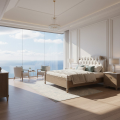 EKAR Furniture | Windsor Serenity Wingback Bed - Luxury Tufted American Classical Bed Frame,MY SHOP,EKAR Furniture | Windsor Serenity Wingback Bed - Luxury Tufted American Classical Bed Frame,foshan furniture factory,custom Furniture factory,china furniture factory