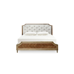 EKAR Belvedere Heritage Luxury Bed | American Classic Tufted Headboard & Inlaid Wood Bed Frame,EKAR FURNITURE CO.,LTD,EKAR Belvedere Heritage Luxury Bed | American Classic Tufted Headboard & Inlaid Wood Bed Frame,foshan furniture factory,custom Furniture factory,china furniture factory