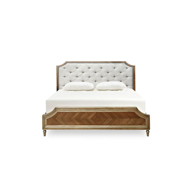 EKAR Belvedere Heritage Luxury Bed | American Classic Tufted Headboard & Inlaid Wood Bed Frame,EKAR FURNITURE CO.,LTD,EKAR Belvedere Heritage Luxury Bed | American Classic Tufted Headboard & Inlaid Wood Bed Frame,foshan furniture factory,custom Furniture factory,china furniture factory