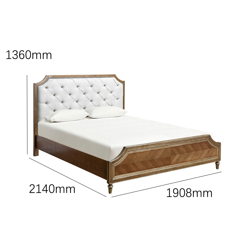 EKAR Belvedere Heritage Luxury Bed | American Classic Tufted Headboard & Inlaid Wood Bed Frame,EKAR FURNITURE CO.,LTD,EKAR Belvedere Heritage Luxury Bed | American Classic Tufted Headboard & Inlaid Wood Bed Frame,foshan furniture factory,custom Furniture factory,china furniture factory