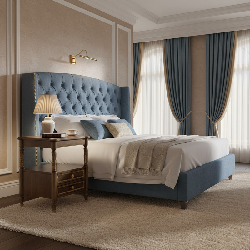 EKAR Heritage Manor Luxury Nightstand | American Style Hand-Carved Bedside Table |,EKAR FURNITURE CO.,LTD,EKAR Heritage Manor Luxury Nightstand | American Style Hand-Carved Bedside Table |,foshan furniture factory,custom Furniture factory,china furniture factory