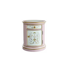 EKAR Seraphina Luxury Rose & Gold Nightstand | Hand-Painted Neoclassical Bedside Table |,MY SHOP,EKAR Seraphina Luxury Rose & Gold Nightstand | Hand-Painted Neoclassical Bedside Table |,foshan furniture factory,custom Furniture factory,china furniture factory
