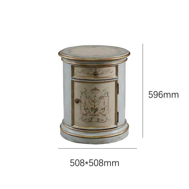 EKAR Seraphina Luxury Rose & Gold Nightstand | Hand-Painted Neoclassical Bedside Table |,MY SHOP,EKAR Seraphina Luxury Rose & Gold Nightstand | Hand-Painted Neoclassical Bedside Table |,foshan furniture factory,custom Furniture factory,china furniture factory
