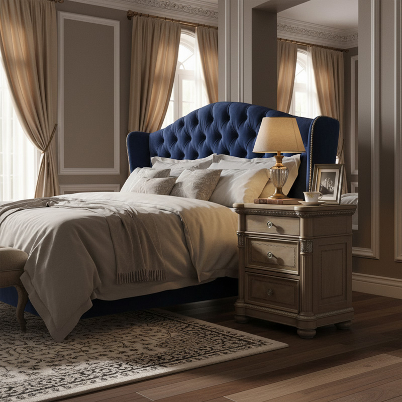 EKAR Sovereign Manor Luxury Nightstand | Hand-Carved Weathered Wood Bedside Chest |,EKAR FURNITURE CO.,LTD,EKAR Sovereign Manor Luxury Nightstand | Hand-Carved Weathered Wood Bedside Chest |,foshan furniture factory,custom Furniture factory,china furniture factory