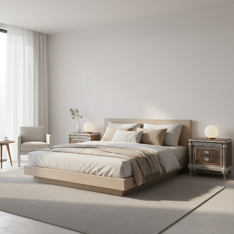 EKAR Corinthian Luxury Nightstand | Hand-Carved American Style Bedside Chest | Foshan Custom Furniture,EKAR FURNITURE CO.,LTD,EKAR Corinthian Luxury Nightstand | Hand-Carved American Style Bedside Chest | Foshan Custom Furniture,foshan furniture factory,custom Furniture factory,china furniture factory