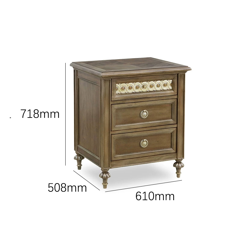 EKAR Belvedere Heritage Bedside Chest | Luxury 3-Drawer Nightstand | Custom Foshan Furniture Factory,EKAR FURNITURE CO.,LTD,EKAR Belvedere Heritage Bedside Chest | Luxury 3-Drawer Nightstand | Custom Foshan Furniture Factory,foshan furniture factory,custom Furniture factory,china furniture factory
