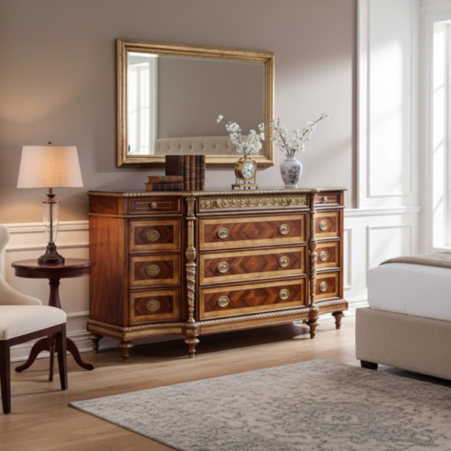 EKAR Chancellor Imperial Luxury Dresser | Hand-Inlaid English Style Bedroom Chest | EKAR FURNITURE,MY SHOP,EKAR Chancellor Imperial Luxury Dresser | Hand-Inlaid English Style Bedroom Chest | EKAR FURNITURE,foshan furniture factory,custom Furniture factory,china furniture factory