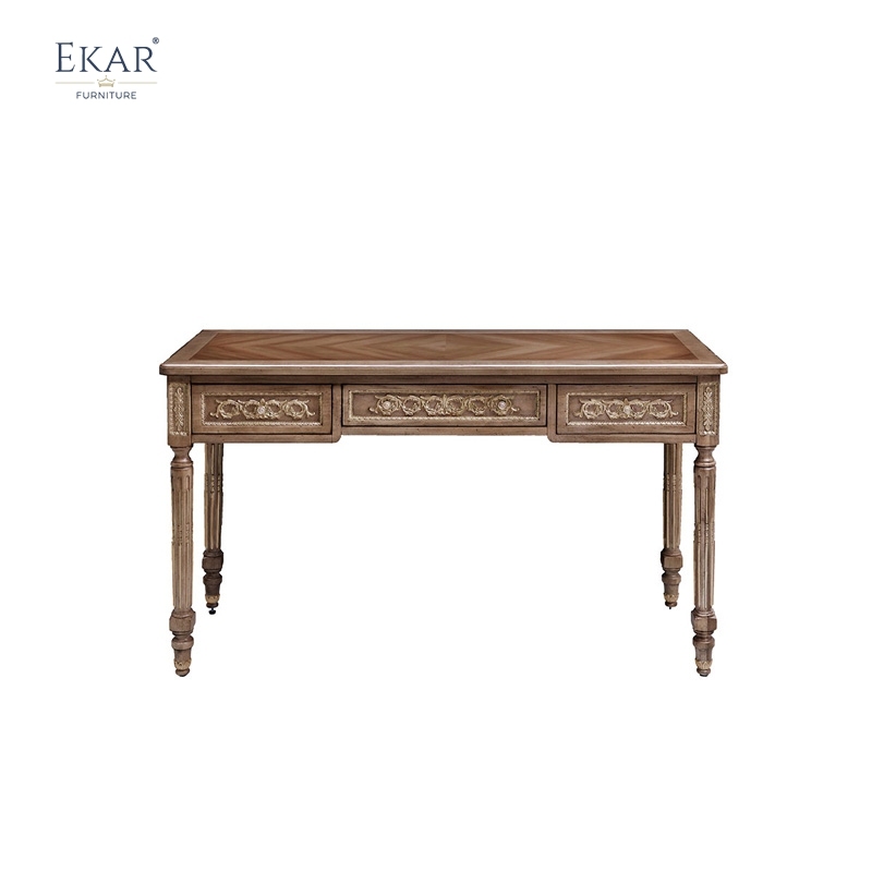 EKAR Belvedere Heritage Luxury Vanity Table | Hand-Carved Neoclassical Console & Writing Desk | EKAR FURNITURE,EKAR FURNITURE CO.,LTD,EKAR Belvedere Heritage Luxury Vanity Table | Hand-Carved Neoclassical Console & Writing Desk | EKAR FURNITURE,foshan furniture factory,custom Furniture factory,china furniture factory
