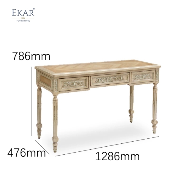 EKAR Belvedere Heritage Luxury Vanity Table | Hand-Carved Neoclassical Console & Writing Desk | EKAR FURNITURE,MY SHOP,EKAR Belvedere Heritage Luxury Vanity Table | Hand-Carved Neoclassical Console & Writing Desk | EKAR FURNITURE,foshan furniture factory,custom Furniture factory,china furniture factory