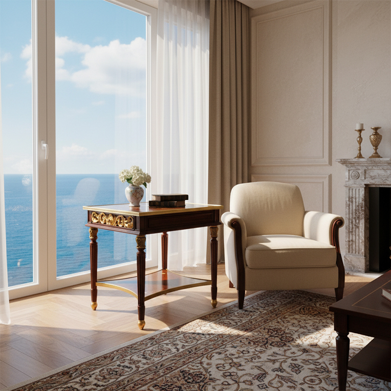 EKAR Empire Majesty Luxury Side Table | Hand-Inlaid English Style End Table | Premium Custom Furniture,MY SHOP,EKAR Empire Majesty Luxury Side Table | Hand-Inlaid English Style End Table | Premium Custom Furniture,foshan furniture factory,custom Furniture factory,china furniture factory