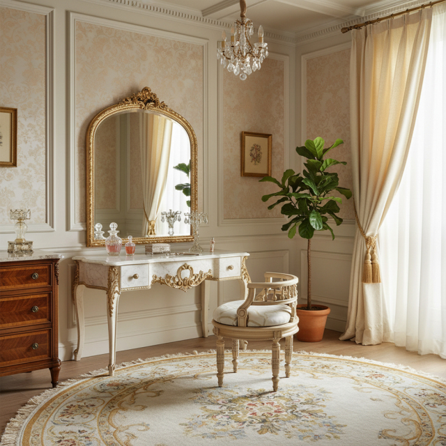 EKAR Furniture | Imperial Heritage Gilded Vanity Stool – Luxury Neoclassical Dressing Chair,EKAR FURNITURE CO.,LTD,EKAR Furniture | Imperial Heritage Gilded Vanity Stool – Luxury Neoclassical Dressing Chair,foshan furniture factory,custom Furniture factory,china furniture factory