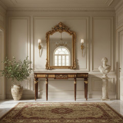 EKAR FURNITURE | Noble Manor Classical Gilded Console Table - Luxury Entryway Decor,EKAR FURNITURE CO.,LTD,EKAR FURNITURE | Noble Manor Classical Gilded Console Table - Luxury Entryway Decor,foshan furniture factory,custom Furniture factory,china furniture factory