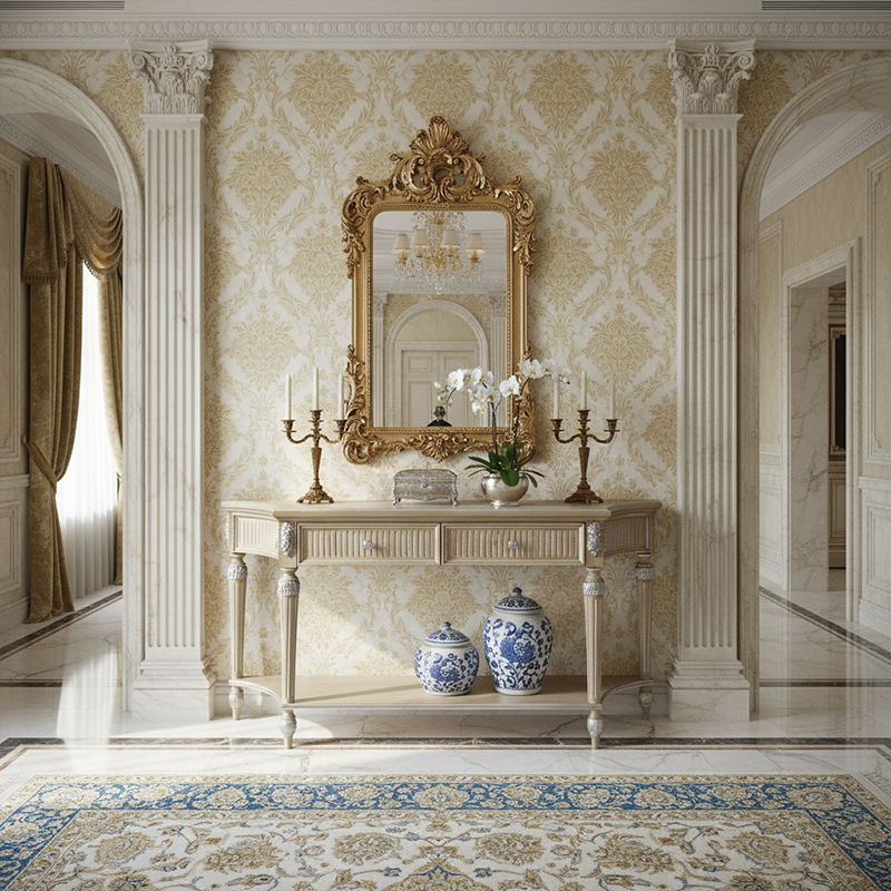 EKAR FURNITURE | Provincial Serenity Silver-Inlay Console Table,EKAR FURNITURE CO.,LTD,EKAR FURNITURE | Provincial Serenity Silver-Inlay Console Table,foshan furniture factory,custom Furniture factory,china furniture factory