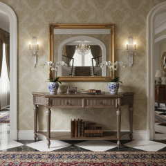 EKAR FURNITURE | Provincial Serenity Silver-Inlay Console Table,EKAR FURNITURE CO.,LTD,EKAR FURNITURE | Provincial Serenity Silver-Inlay Console Table,foshan furniture factory,custom Furniture factory,china furniture factory