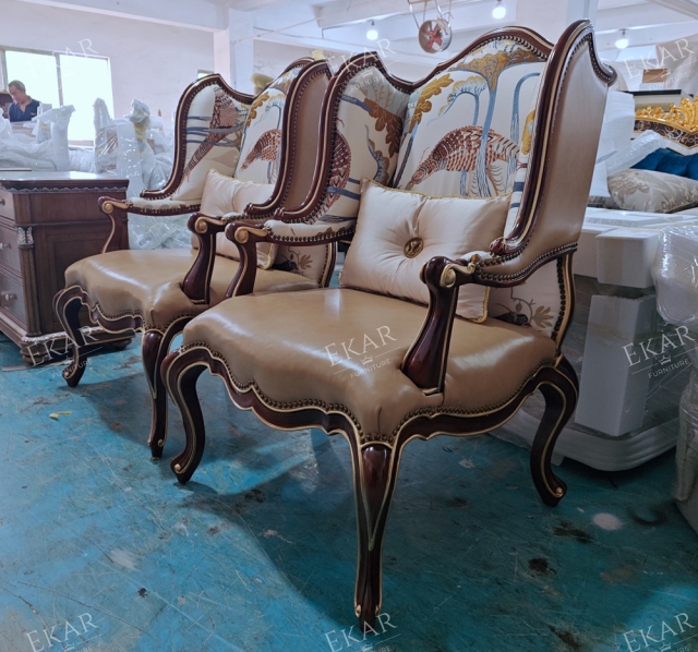 Classic Carved Wood Lounge Chair – Refined Design for Comfortable Living Room Seating,EKAR FURNITURE CO.,LTD,Classic Carved Wood Lounge Chair – Refined Design for Comfortable Living Room Seating,foshan furniture factory,custom Furniture factory,china furniture factory