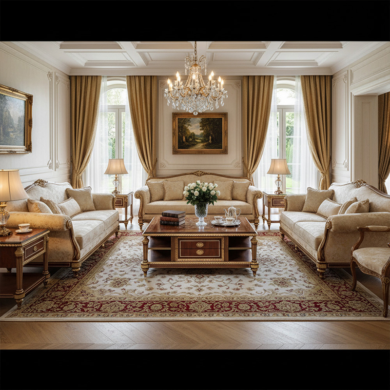 Grand Versailles Inlay Wood Coffee Table - Luxury American Classical Center Table | EKAR FURNITURE,EKAR FURNITURE CO.,LTD,Grand Versailles Inlay Wood Coffee Table - Luxury American Classical Center Table | EKAR FURNITURE,foshan furniture factory,custom Furniture factory,china furniture factory