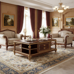 Grand Versailles Inlay Wood Coffee Table - Luxury American Classical Center Table | EKAR FURNITURE,EKAR FURNITURE CO.,LTD,Grand Versailles Inlay Wood Coffee Table - Luxury American Classical Center Table | EKAR FURNITURE,foshan furniture factory,custom Furniture factory,china furniture factory