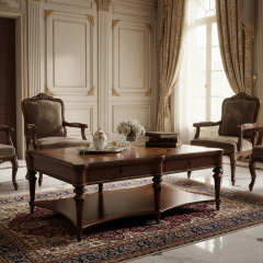 Charleston Heritage Mahogany Coffee Table - Luxury American Classical Center Table with Drawer Storage |,EKAR FURNITURE CO.,LTD,Charleston Heritage Mahogany Coffee Table - Luxury American Classical Center Table with Drawer Storage |,foshan furniture factory,custom Furniture factory,china furniture factory