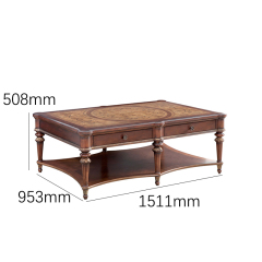 Charleston Heritage Mahogany Coffee Table - Luxury American Classical Center Table with Drawer Storage |,EKAR FURNITURE CO.,LTD,Charleston Heritage Mahogany Coffee Table - Luxury American Classical Center Table with Drawer Storage |,foshan furniture factory,custom Furniture factory,china furniture factory
