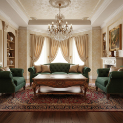 Royal Marquetry Crown Coffee Table - Luxury American Classical Wood Center Table | EKAR FURNITURE,EKAR FURNITURE CO.,LTD,Royal Marquetry Crown Coffee Table - Luxury American Classical Wood Center Table | EKAR FURNITURE,foshan furniture factory,custom Furniture factory,china furniture factory