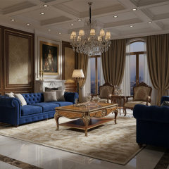 Royal Marquetry Crown Coffee Table - Luxury American Classical Wood Center Table | EKAR FURNITURE,EKAR FURNITURE CO.,LTD,Royal Marquetry Crown Coffee Table - Luxury American Classical Wood Center Table | EKAR FURNITURE,foshan furniture factory,custom Furniture factory,china furniture factory