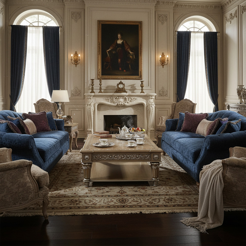 Grand Regency Marquetry Wood Coffee Table - Luxury Gold Leaf Center Table for High-End Living Rooms |,EKAR FURNITURE CO.,LTD,Grand Regency Marquetry Wood Coffee Table - Luxury Gold Leaf Center Table for High-End Living Rooms |,foshan furniture factory,custom Furniture factory,china furniture factory