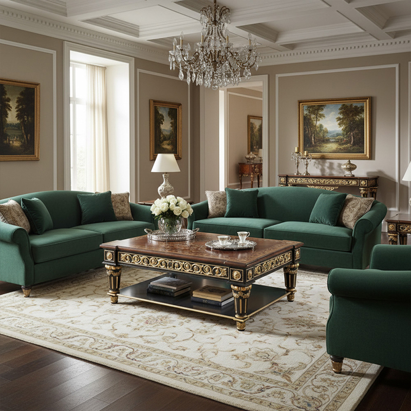 Grand Regency Marquetry Wood Coffee Table - Luxury Gold Leaf Center Table for High-End Living Rooms |,EKAR FURNITURE CO.,LTD,Grand Regency Marquetry Wood Coffee Table - Luxury Gold Leaf Center Table for High-End Living Rooms |,foshan furniture factory,custom Furniture factory,china furniture factory