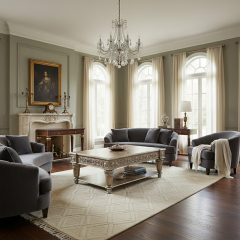 Grand Regency Marquetry Wood Coffee Table - Luxury Gold Leaf Center Table for High-End Living Rooms |,EKAR FURNITURE CO.,LTD,Grand Regency Marquetry Wood Coffee Table - Luxury Gold Leaf Center Table for High-End Living Rooms |,foshan furniture factory,custom Furniture factory,china furniture factory