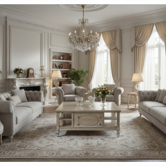 EKAR Furniture | Regency Silver-Leaf Marquetry Coffee Table – Luxury American Classical Living Room Decor,EKAR FURNITURE CO.,LTD,EKAR Furniture | Regency Silver-Leaf Marquetry Coffee Table – Luxury American Classical Living Room Decor,foshan furniture factory,custom Furniture factory,china furniture factory