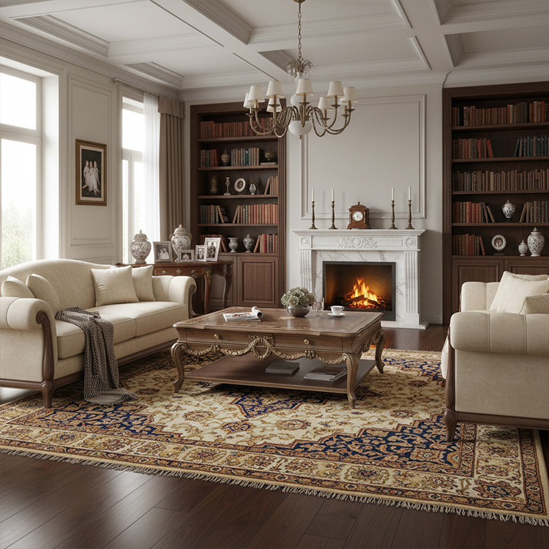 EKAR Furniture | Heritage Laurel Hand-Carved Coffee Table – Luxury American Classical Centerpiece,EKAR FURNITURE CO.,LTD,EKAR Furniture | Heritage Laurel Hand-Carved Coffee Table – Luxury American Classical Centerpiece,foshan furniture factory,custom Furniture factory,china furniture factory