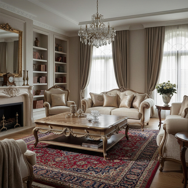 EKAR Furniture | Heritage Laurel Hand-Carved Coffee Table – Luxury American Classical Centerpiece,EKAR FURNITURE CO.,LTD,EKAR Furniture | Heritage Laurel Hand-Carved Coffee Table – Luxury American Classical Centerpiece,foshan furniture factory,custom Furniture factory,china furniture factory