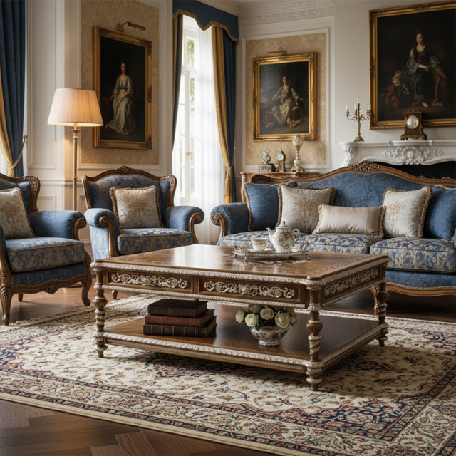 Imperial Heritage Marquetry Coffee Table | EKAR Furniture | Luxury American Classical Center Table,EKAR FURNITURE CO.,LTD,Imperial Heritage Marquetry Coffee Table | EKAR Furniture | Luxury American Classical Center Table,foshan furniture factory,custom Furniture factory,china furniture factory