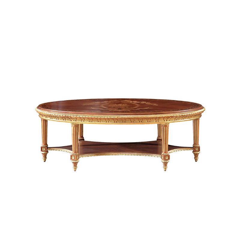 EKAR Furniture | Sovereign Estate Oval Marquetry Coffee Table – Luxury American Classical Centerpiece,EKAR FURNITURE CO.,LTD,EKAR Furniture | Sovereign Estate Oval Marquetry Coffee Table – Luxury American Classical Centerpiece,foshan furniture factory,custom Furniture factory,china furniture factory