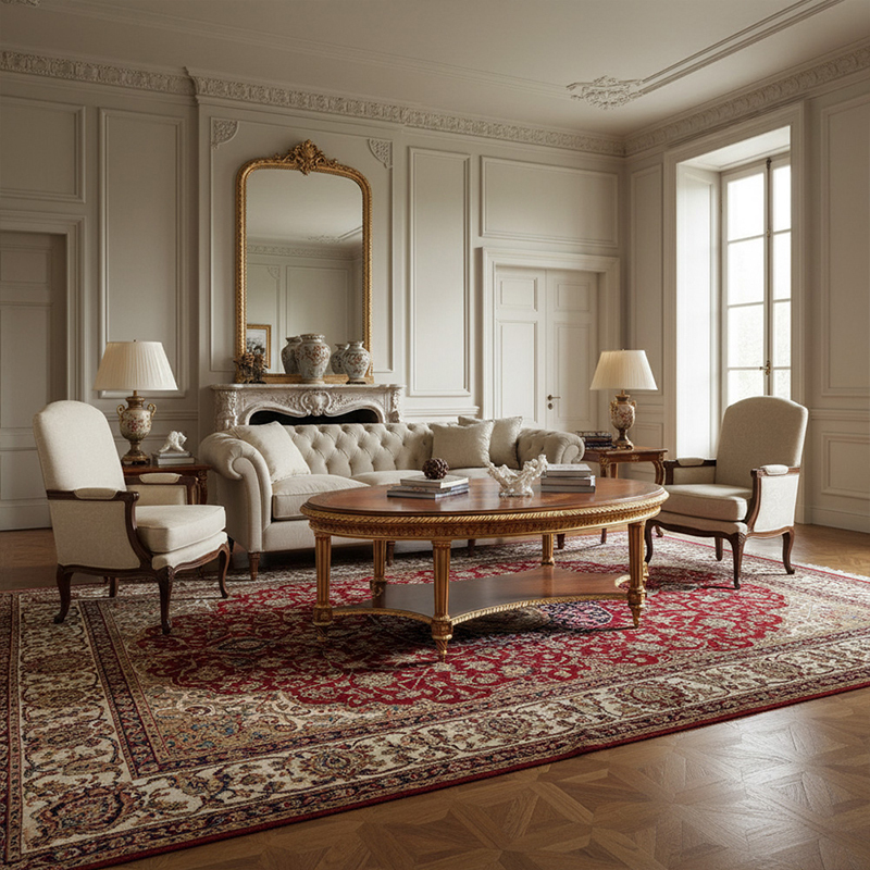 EKAR Furniture | Sovereign Estate Oval Marquetry Coffee Table – Luxury American Classical Centerpiece,EKAR FURNITURE CO.,LTD,EKAR Furniture | Sovereign Estate Oval Marquetry Coffee Table – Luxury American Classical Centerpiece,foshan furniture factory,custom Furniture factory,china furniture factory