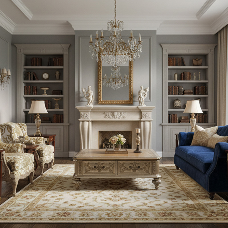 EKAR Furniture | Grand Estate Silver-Leaf Coffee Table - American Classical Luxury Centerpiece,EKAR FURNITURE CO.,LTD,EKAR Furniture | Grand Estate Silver-Leaf Coffee Table - American Classical Luxury Centerpiece,foshan furniture factory,custom Furniture factory,china furniture factory