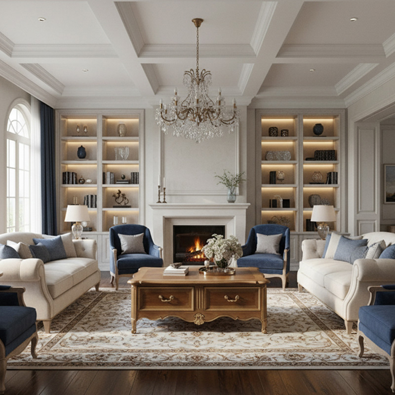 EKAR Furniture | Provincial Manor Dual-Drawer Coffee Table,EKAR FURNITURE CO.,LTD,EKAR Furniture | Provincial Manor Dual-Drawer Coffee Table,foshan furniture factory,custom Furniture factory,china furniture factory