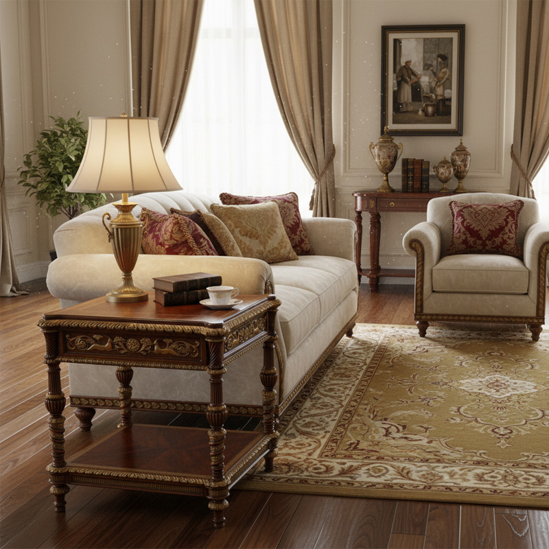 EKAR Furniture | Grand Estate Heritage Gilded Side Table - Luxury American Classical End Table,EKAR FURNITURE CO.,LTD,EKAR Furniture | Grand Estate Heritage Gilded Side Table - Luxury American Classical End Table,foshan furniture factory,custom Furniture factory,china furniture factory
