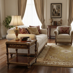 EKAR Furniture | Grand Estate Heritage Gilded Side Table - Luxury American Classical End Table,EKAR FURNITURE CO.,LTD,EKAR Furniture | Grand Estate Heritage Gilded Side Table - Luxury American Classical End Table,foshan furniture factory,custom Furniture factory,china furniture factory