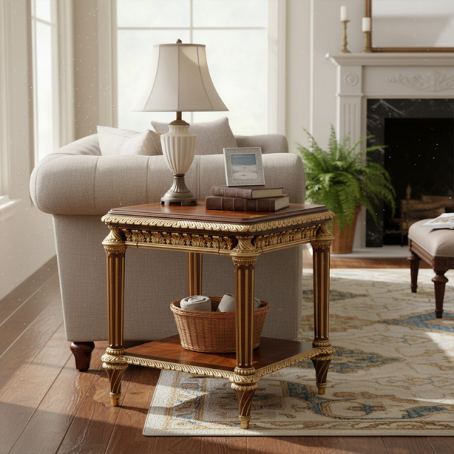 EKAR Furniture | Stately Manor Heritage End Table,EKAR FURNITURE CO.,LTD,EKAR Furniture | Stately Manor Heritage End Table,foshan furniture factory,custom Furniture factory,china furniture factory