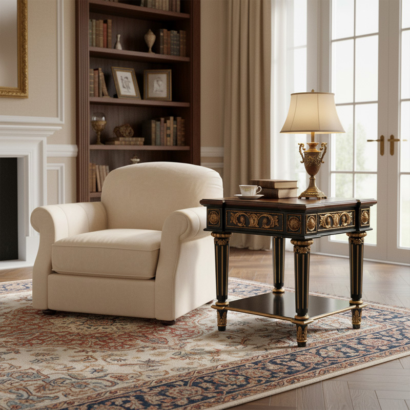 Luxury American Classical Side Table by EKAR Furniture | Bespoke Living Room Decor,EKAR FURNITURE CO.,LTD,Luxury American Classical Side Table by EKAR Furniture | Bespoke Living Room Decor,foshan furniture factory,custom Furniture factory,china furniture factory