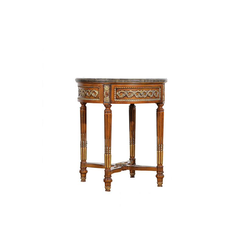 EKAR Furniture | Sovereign Heritage Marble-Top Accent Table - Luxury American Classical End Table,EKAR FURNITURE CO.,LTD,EKAR Furniture | Sovereign Heritage Marble-Top Accent Table - Luxury American Classical End Table,foshan furniture factory,custom Furniture factory,china furniture factory