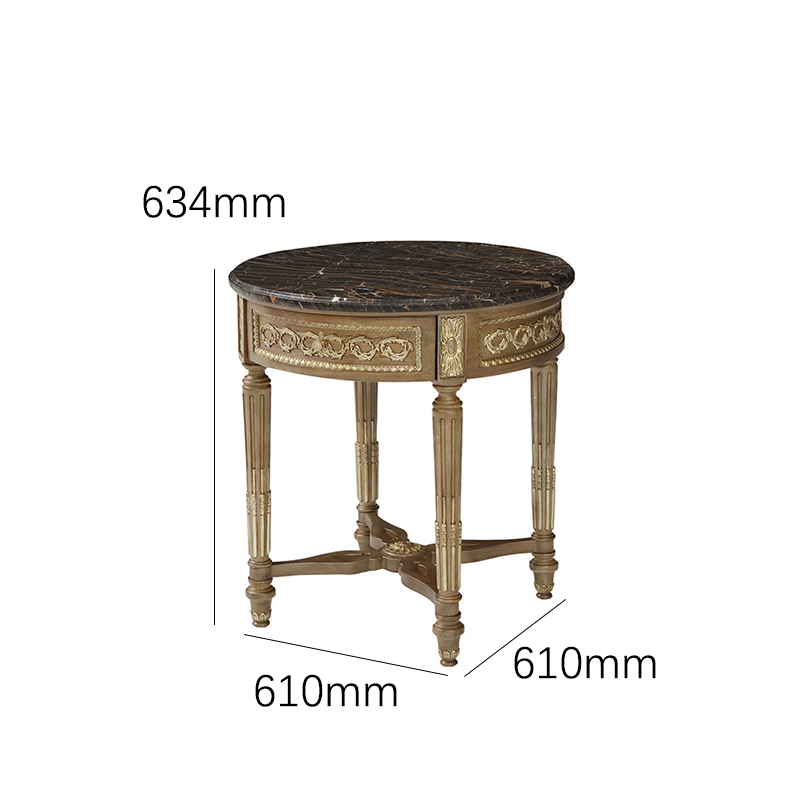 EKAR Furniture | Sovereign Heritage Marble-Top Accent Table - Luxury American Classical End Table,EKAR FURNITURE CO.,LTD,EKAR Furniture | Sovereign Heritage Marble-Top Accent Table - Luxury American Classical End Table,foshan furniture factory,custom Furniture factory,china furniture factory