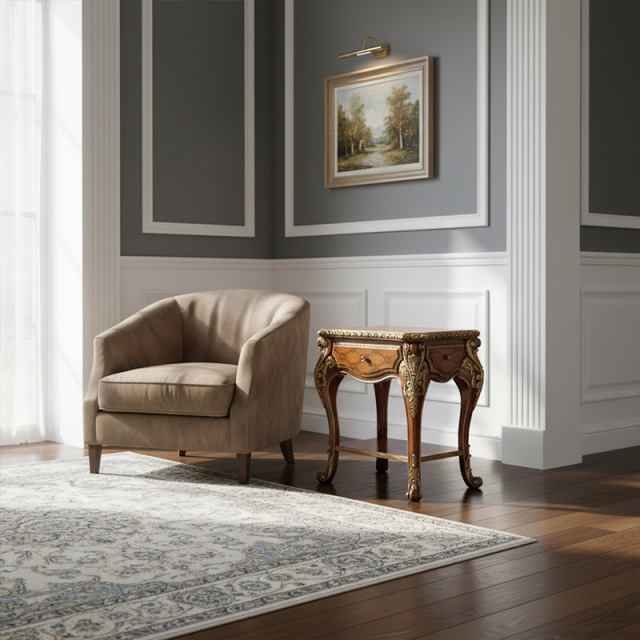 EKAR Furniture | Sovereign Heritage Marquetry End Table - Luxury American Classical Side Table,EKAR FURNITURE CO.,LTD,EKAR Furniture | Sovereign Heritage Marquetry End Table - Luxury American Classical Side Table,foshan furniture factory,custom Furniture factory,china furniture factory