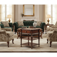 EKAR Furniture | Savannah Manor Heritage Side Table – Luxury American Classical 3-Tier End Table,EKAR FURNITURE CO.,LTD,EKAR Furniture | Savannah Manor Heritage Side Table – Luxury American Classical 3-Tier End Table,foshan furniture factory,custom Furniture factory,china furniture factory
